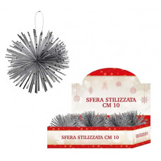 SFERA STILIZZATA CM.10 SILVER (36pz)